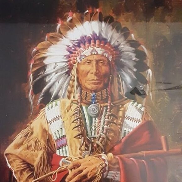 Native American Indian "Chief Of The Rosebud" Puzzle 1000 Pc. NEW - Picture 4 of 4